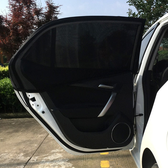 Car Rear Window Sun Shade UV Mesh Sun Shades Blind Kids Children Sunshade Blocker Black dropship Hot