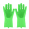 1 Pair Dishwashing Gloves Silicone Dish Washing Gloves Kitchen Silicone Cleaning Household Tools For Clean Car Pet Brush Glove