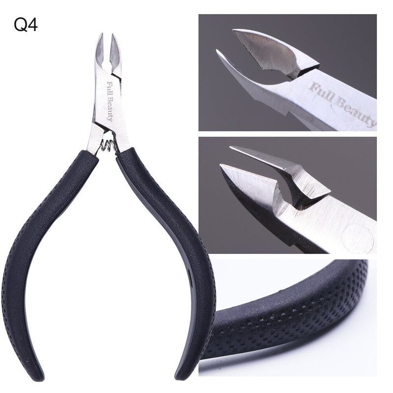 1pcs Professional Nail Clippers Trimmer Cutters For Manicure Stainless Steel Ingrown Toenail Cuticle Scissor Nail Tool JIQ1-8