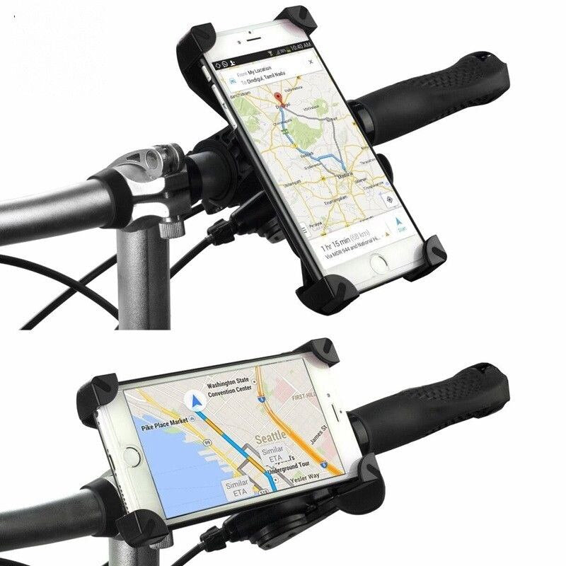 Bike Phone Holder Motorcycle Mobile Support 360 Rotatable Handlebar Phone Stand for iphone XR X Galaxy S10 Stroller Mount Holder