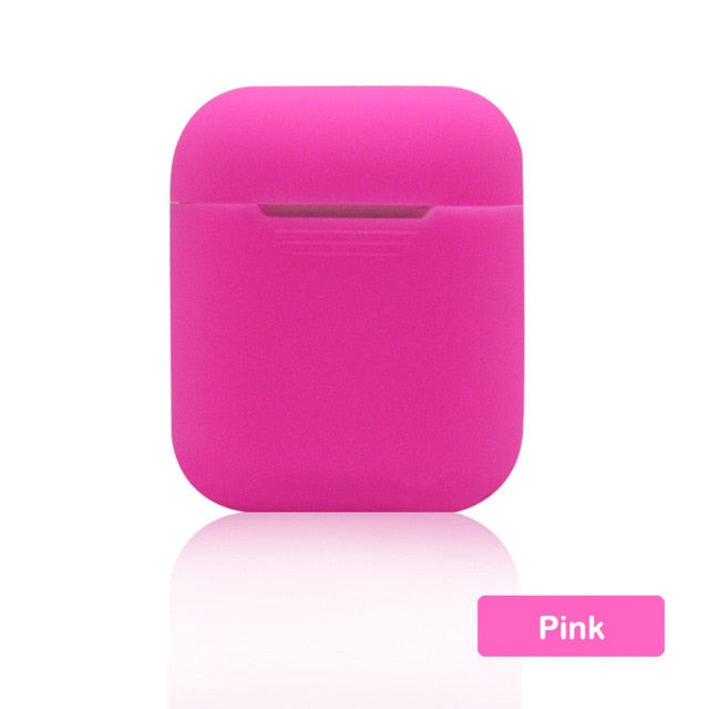 Silicone Skin Case for Airpods Case Shockproof Bluetooth Wireless Earphone Protective Cover skin Accessories for Apple Airpods