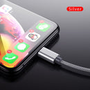 USB Cable for iPhone X XR XS MAX 2.4A Fast Charging Nylon Braid Data Cable lighting Cable for iPad iPhone 8 7 6 Plus Cord Wire