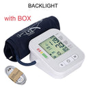 Automatic Blood Pressure Monitor Digital Tonometer Heart Beat Rate Pulse Meter LCD Screen Upper Arm Sphygmomanometers Pulsometer