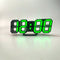 Digital Wall Clock 3D LED Alarm Clock Electronic Desk Clocks with Large Temperature 12/24 Hour Display